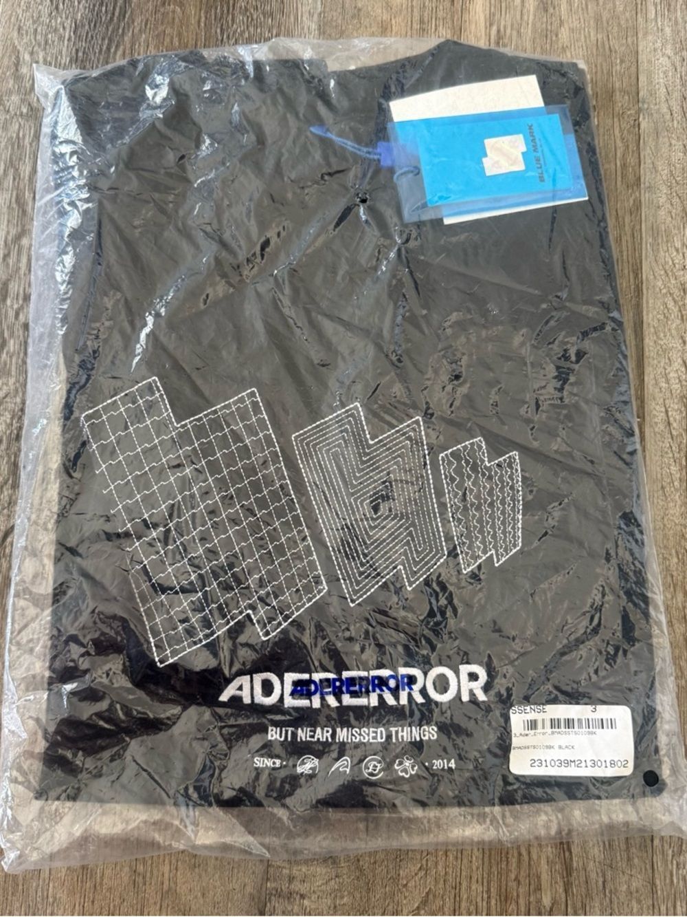 ADERERROR Black Tetris Logo Graphic Tee shirt • men’s small (oversized) - Picture 3 of 4